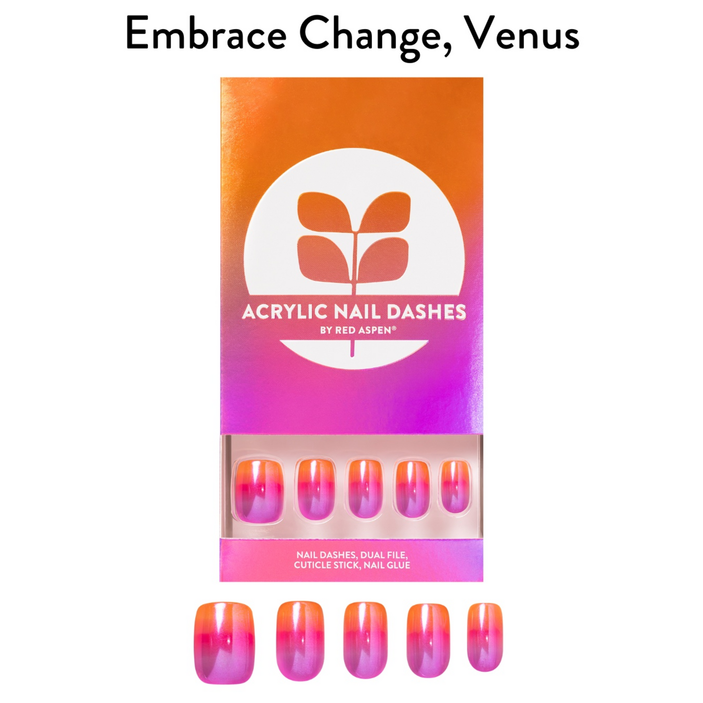 Embrace Change, Venus Nail Dash (Acrylics/Squoval)