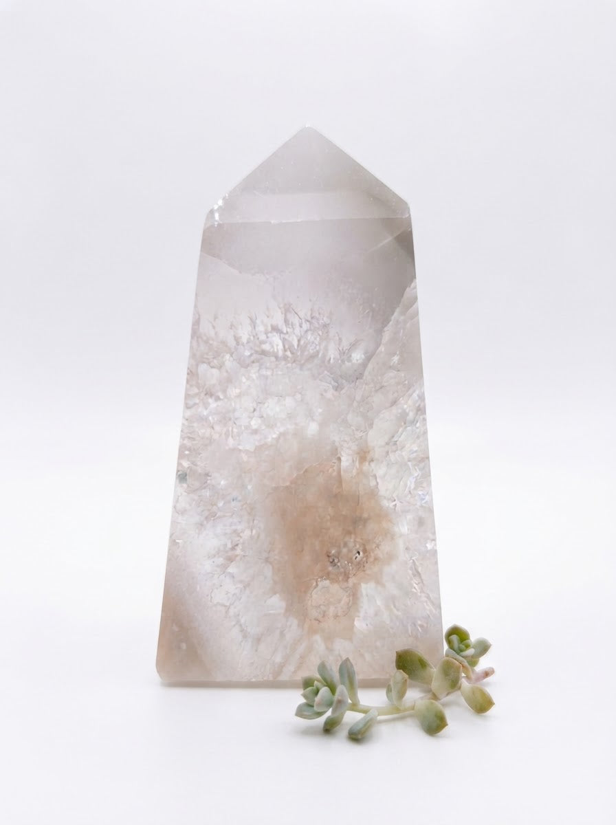 Geode Druzy Agate Four Sided Points