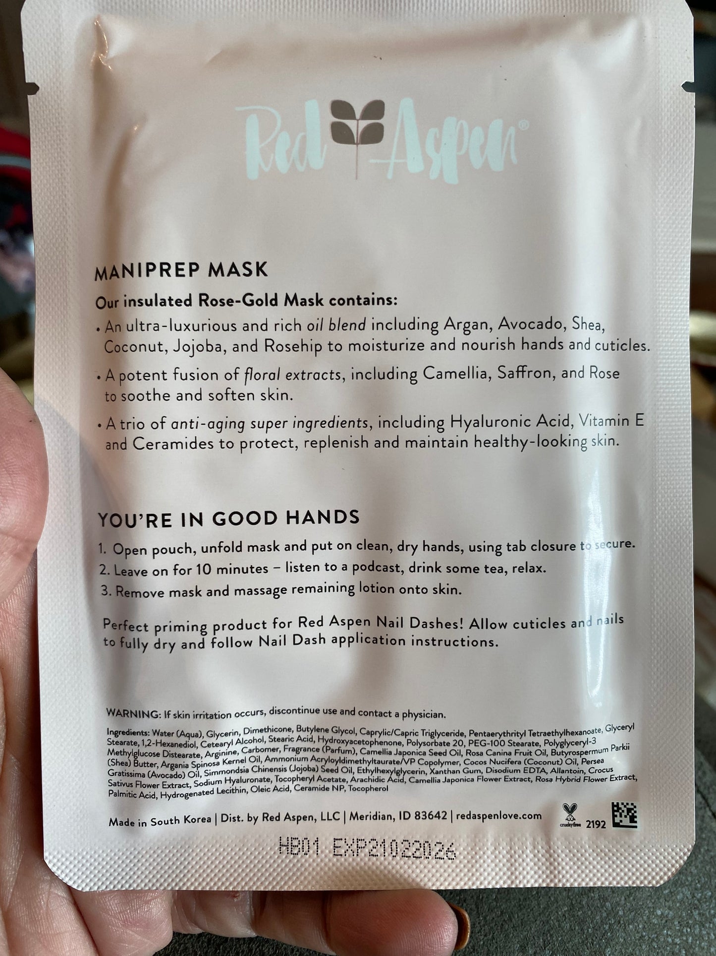 Maniprep Mask by Red Aspen