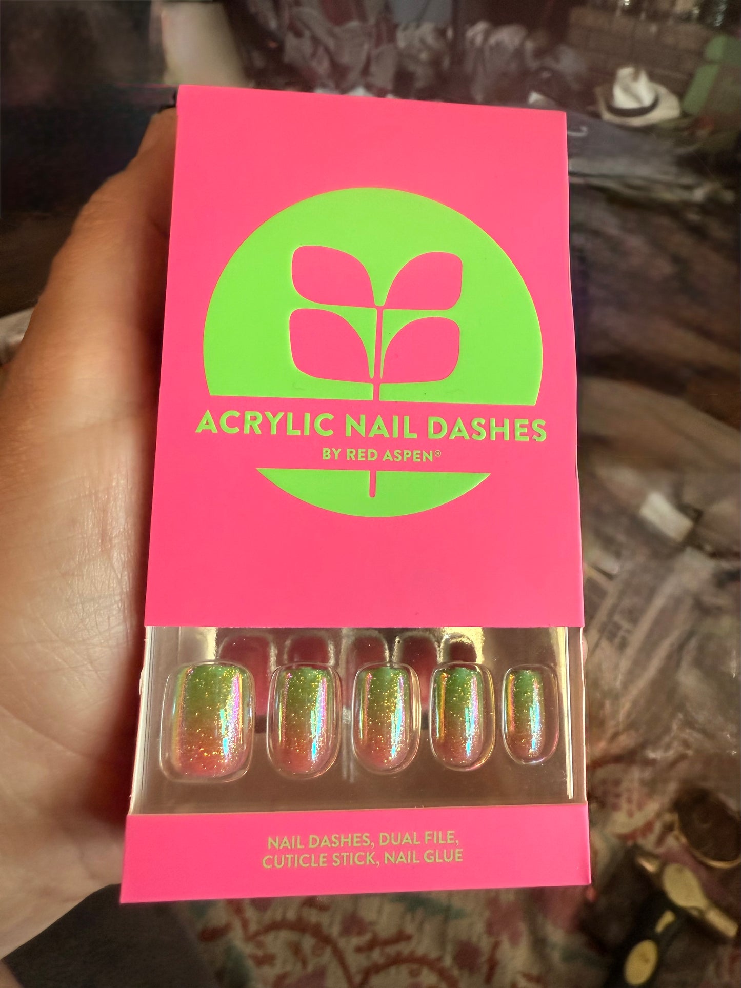 Watermelon Mania, Shelan (Acrylics/Squoval)