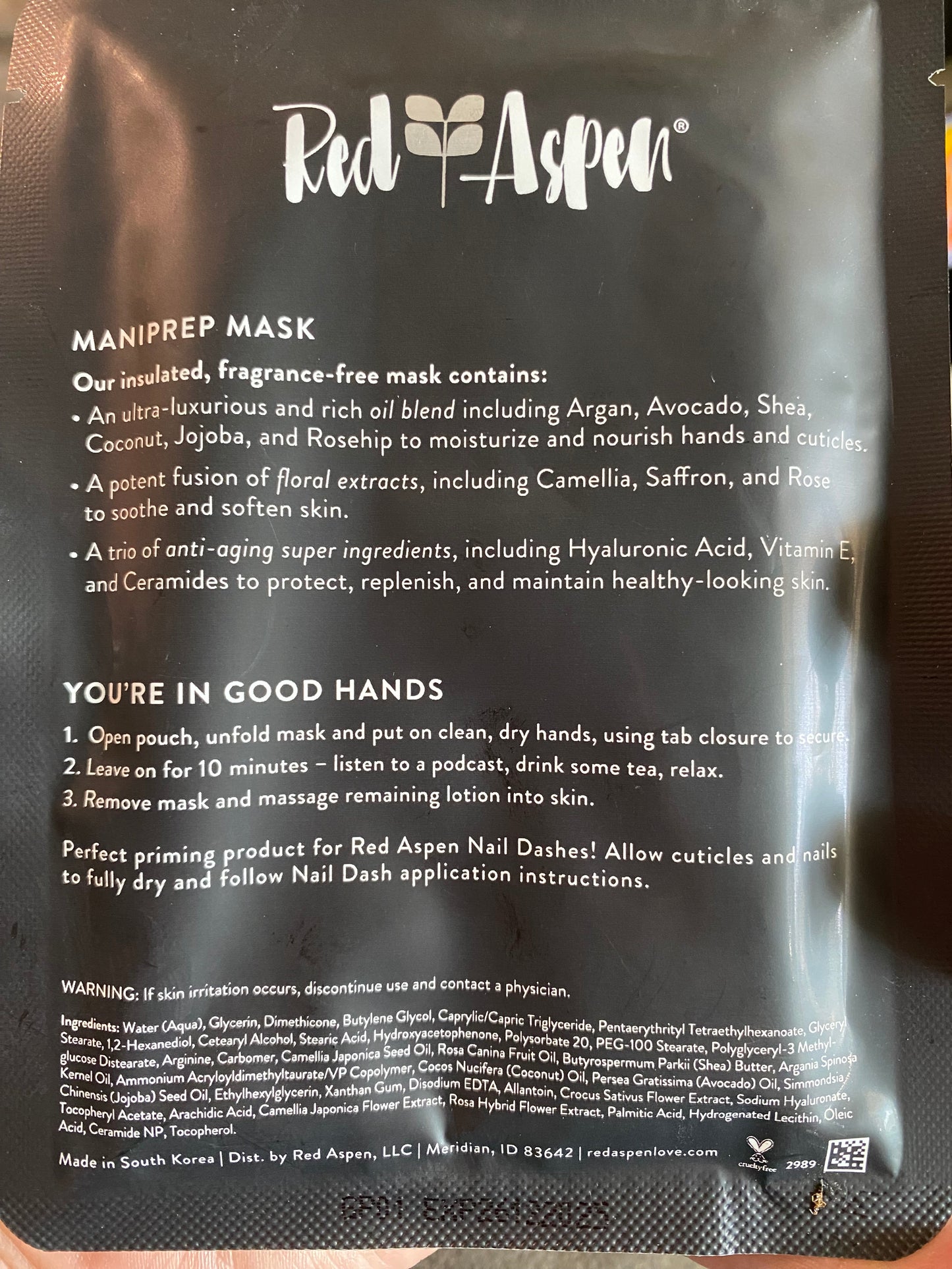 Maniprep Mask by Red Aspen
