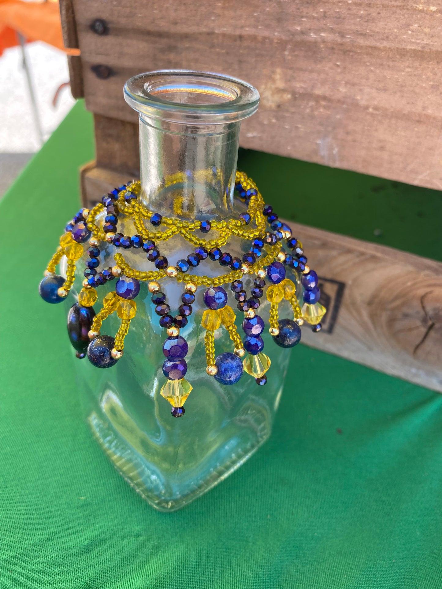 Sapphire Stars Beaded Bottle Dress