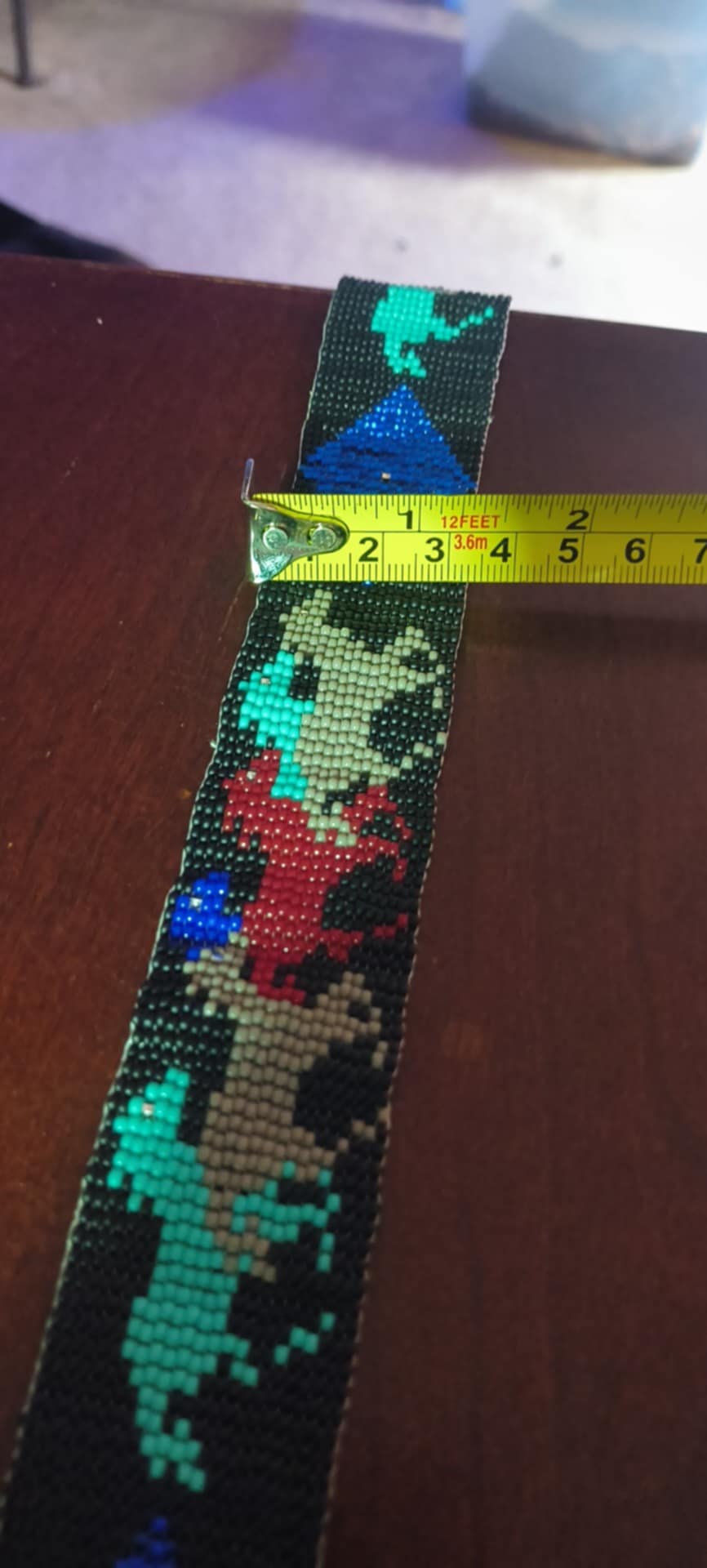 Running Free Hand beaded Hat Band