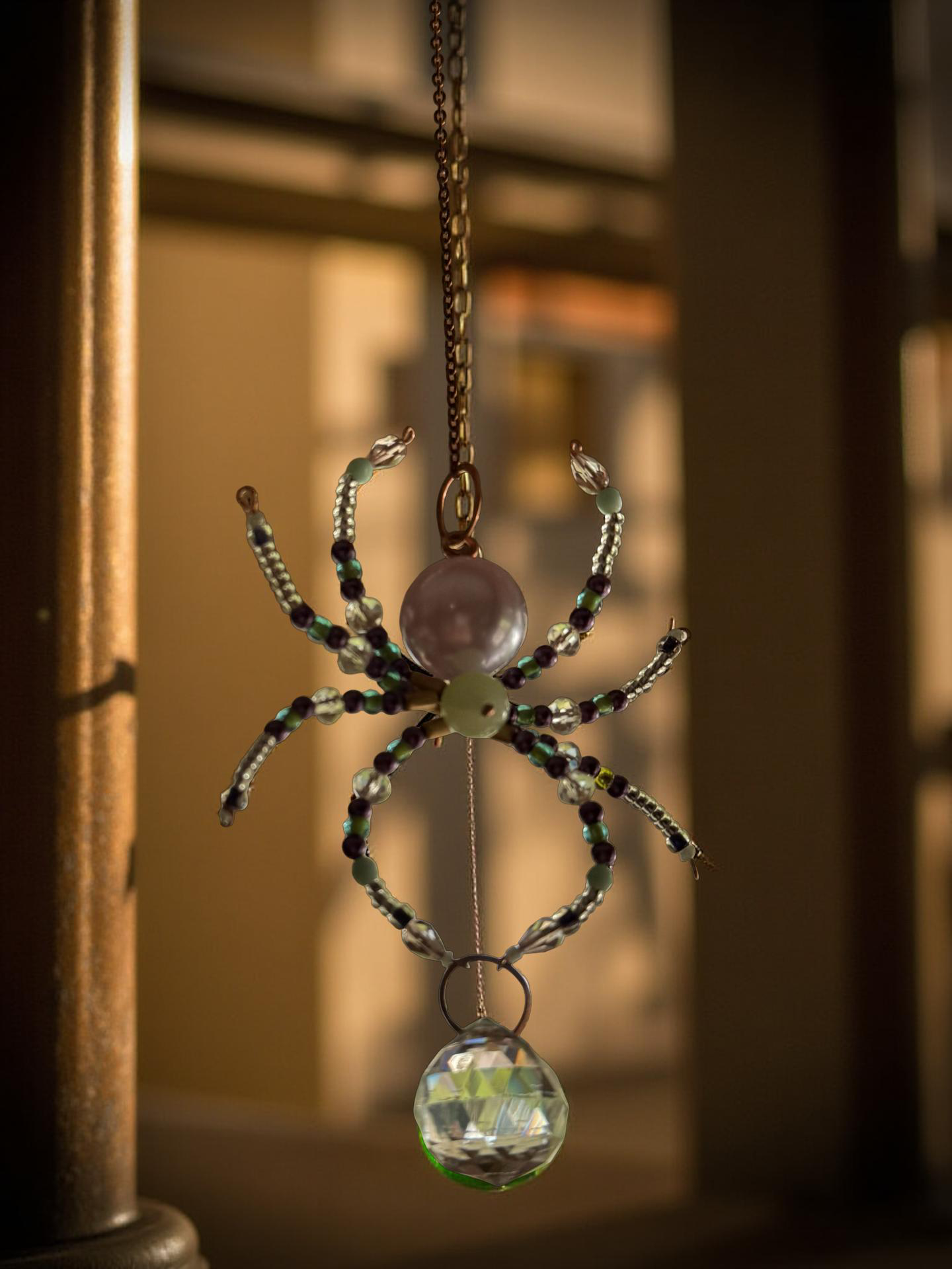 Annie The Handcrafted, Beaded, Suncatcher Spider