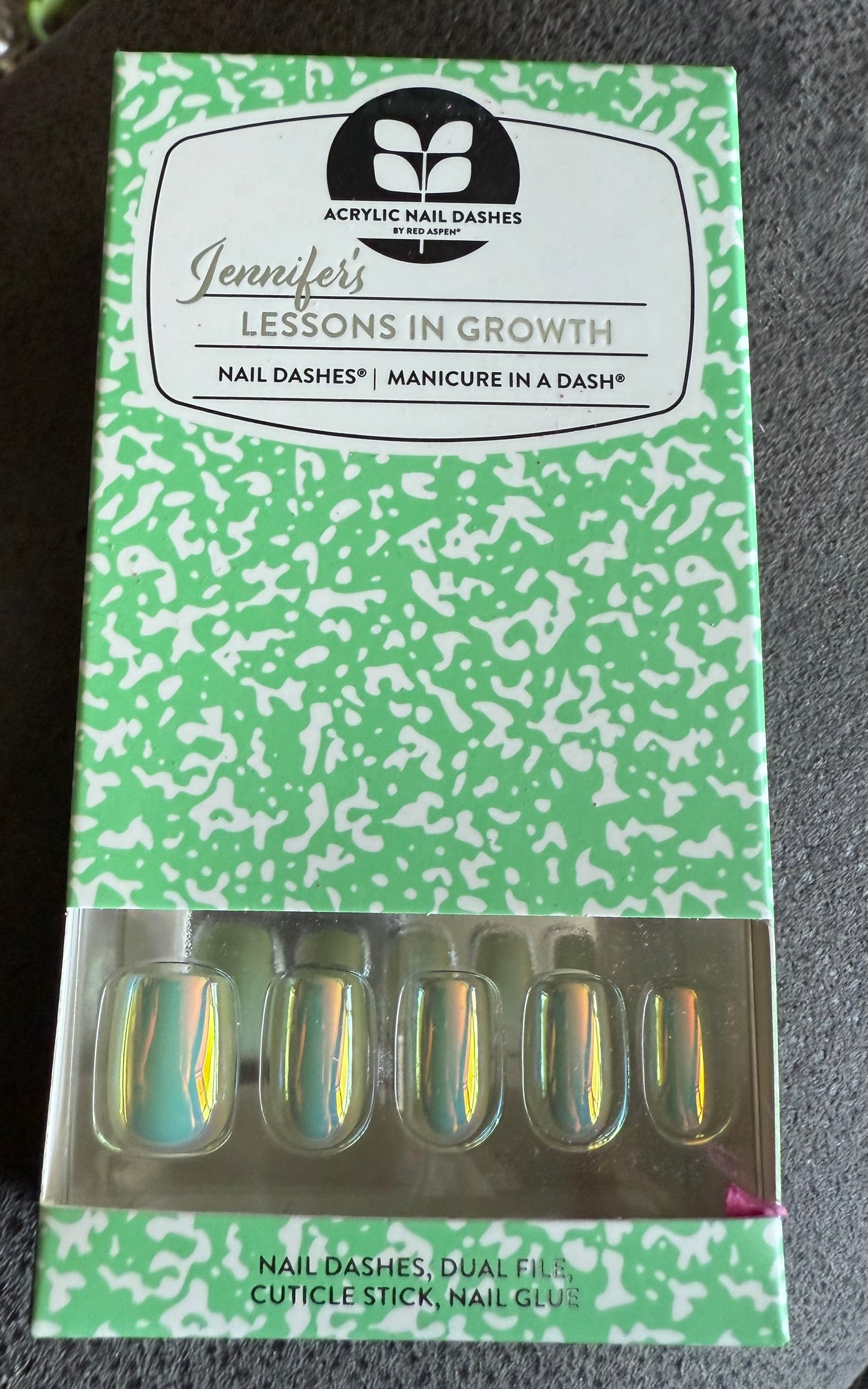Jennifer’s Lessons In Growth (Acrylics/Squoval)
