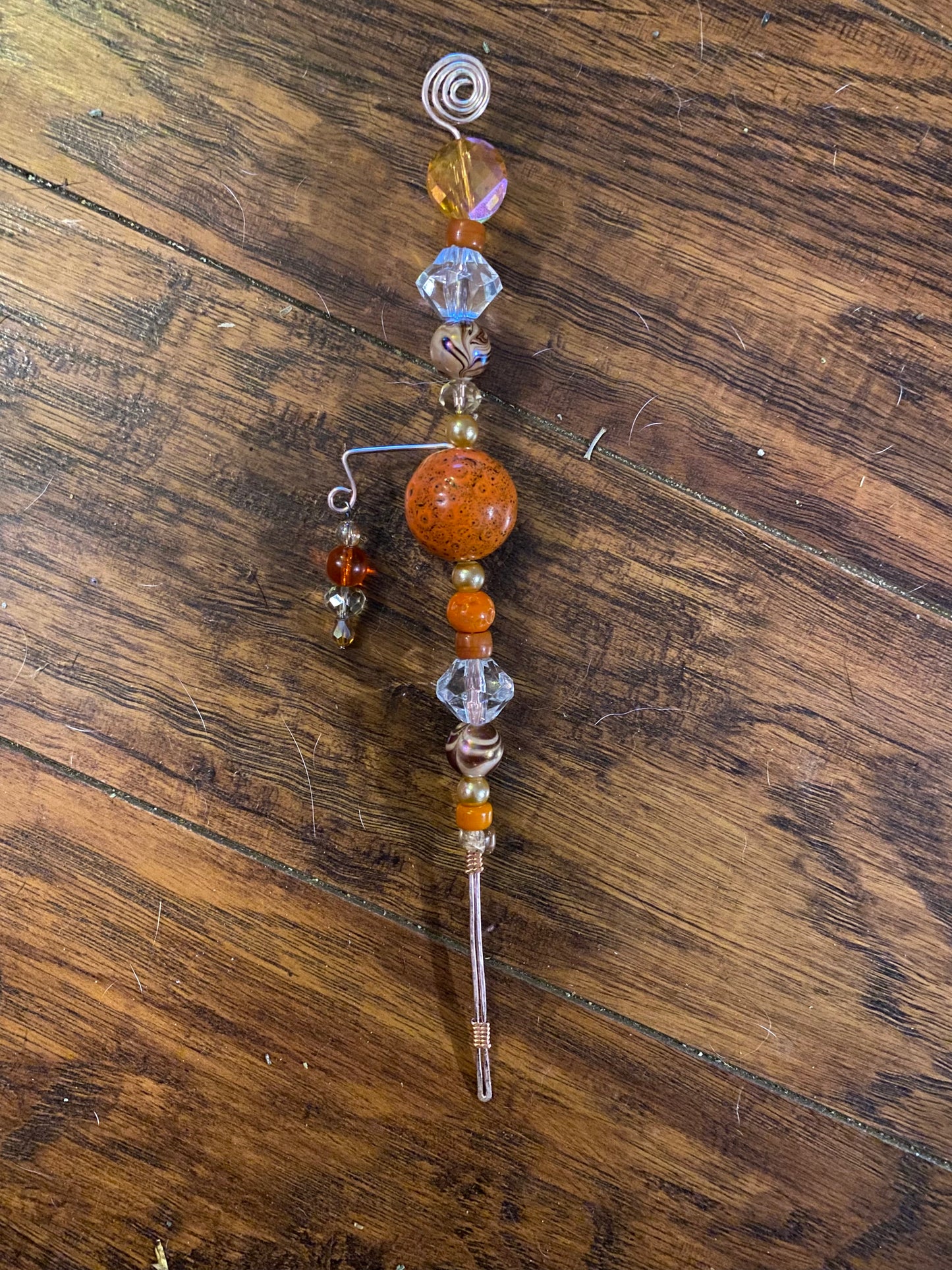 Shades of Orange Stacked Plant Stake
