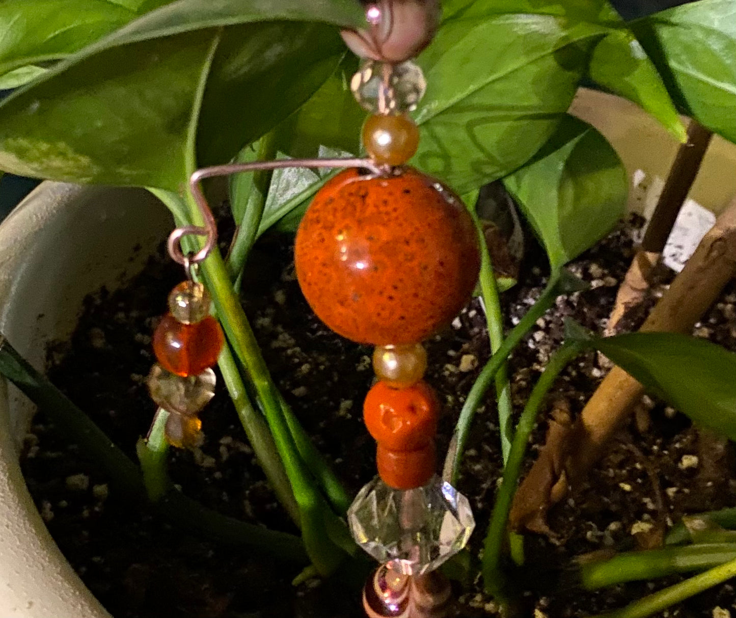 Shades of Orange Stacked Plant Stake