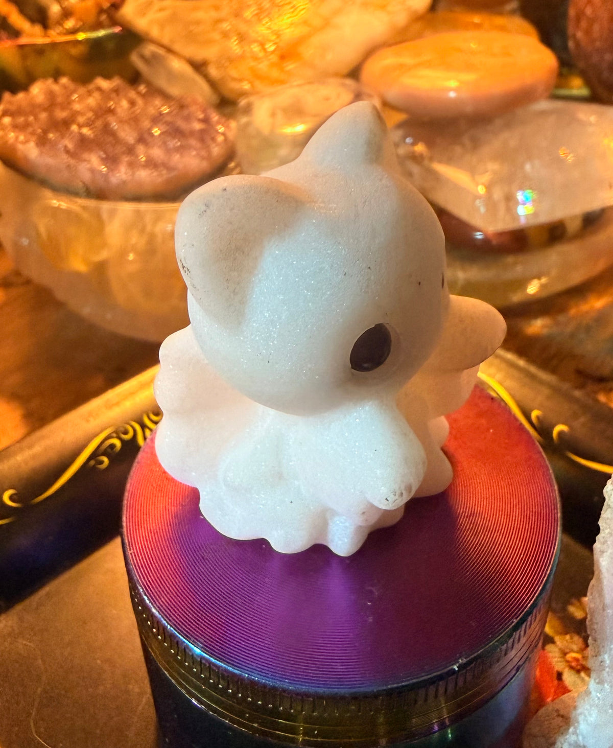Boo-tiful Little Spirit | Thassos White Marble Ghost Carving