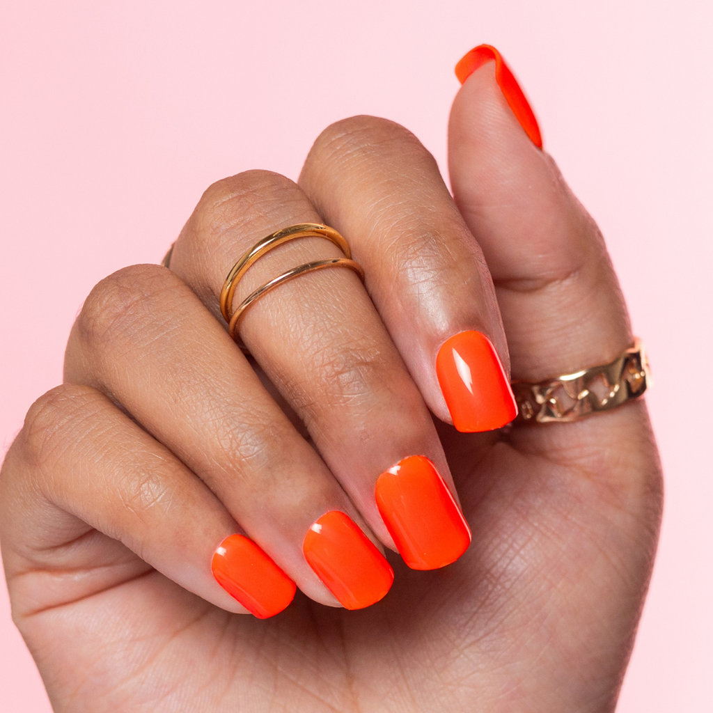 Orange Red, Ravia (Short/Square)