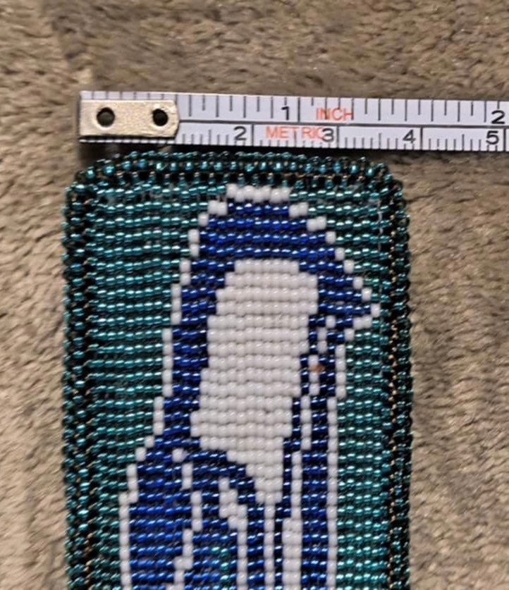 Hand Beaded Seahawks keychain (WR Jones)