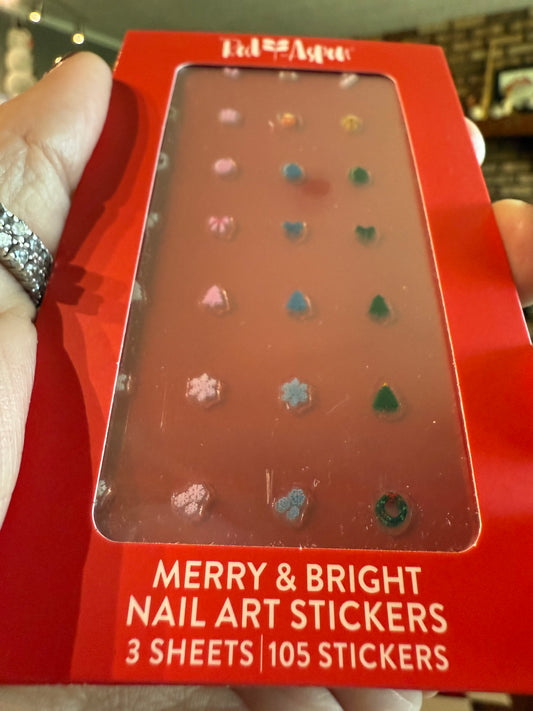 Nail Art Stickers Merry & Bright