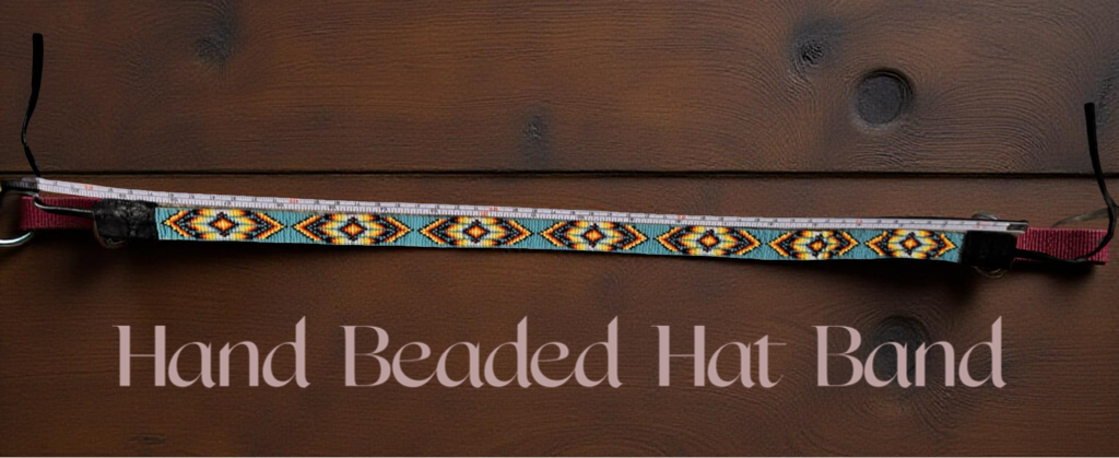 Hand Beaded Hat Band (20in)
