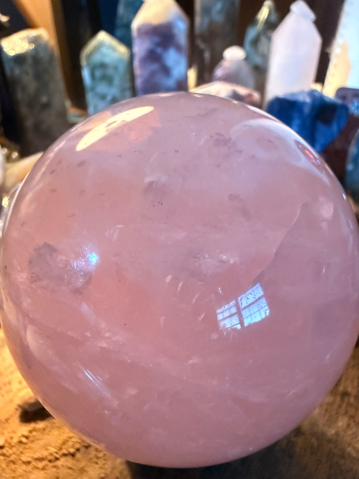 Juicy Rose Quartz Sphere￼