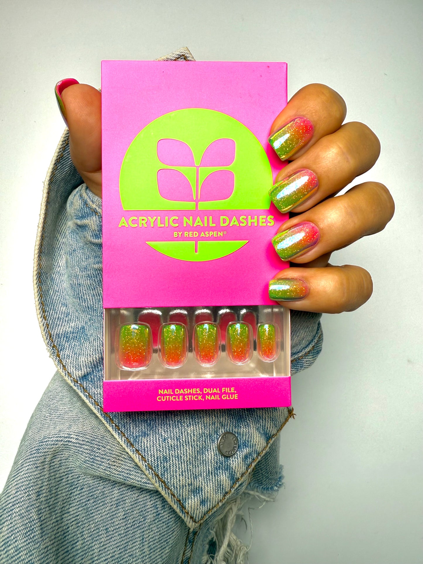 Watermelon Mania, Shelan (Acrylics/Squoval)