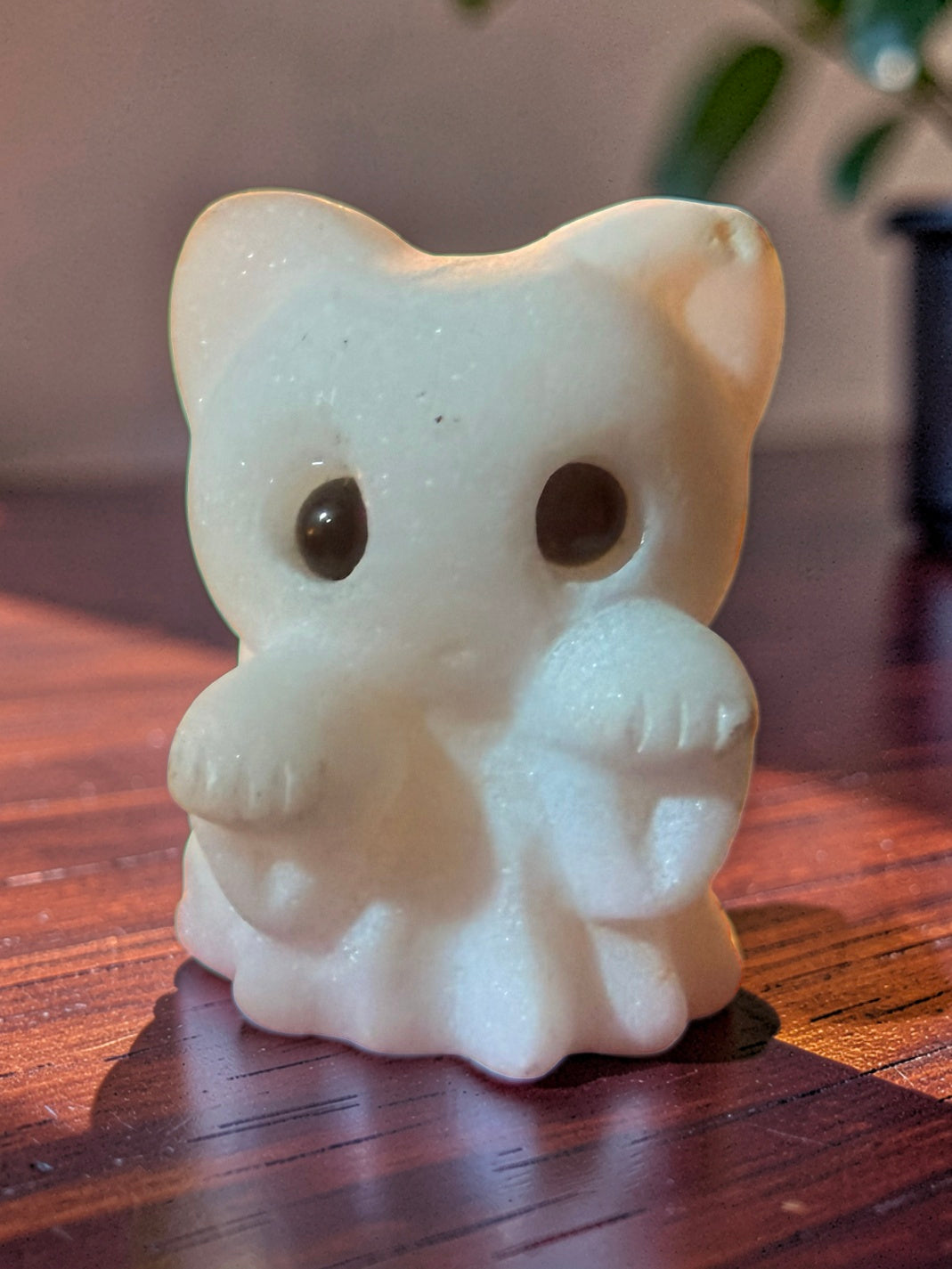 Boo-tiful Little Spirit | Thassos White Marble Ghost Carving