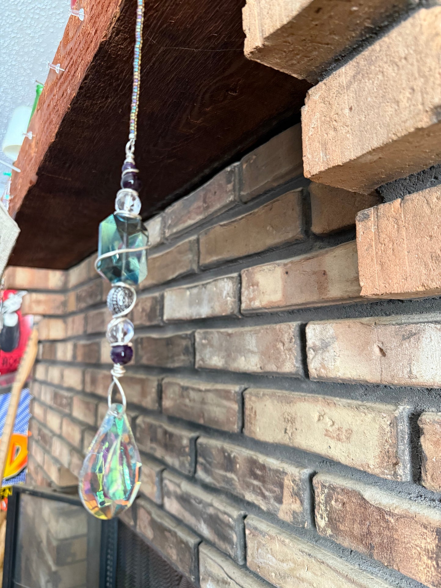 Amethyst and Crystal Sun Catcher