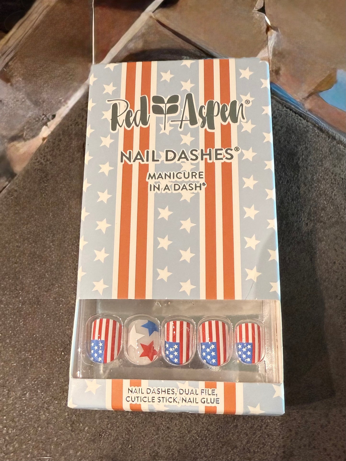 Set of 3 Patriotic (Short/Square) Nail Kit
