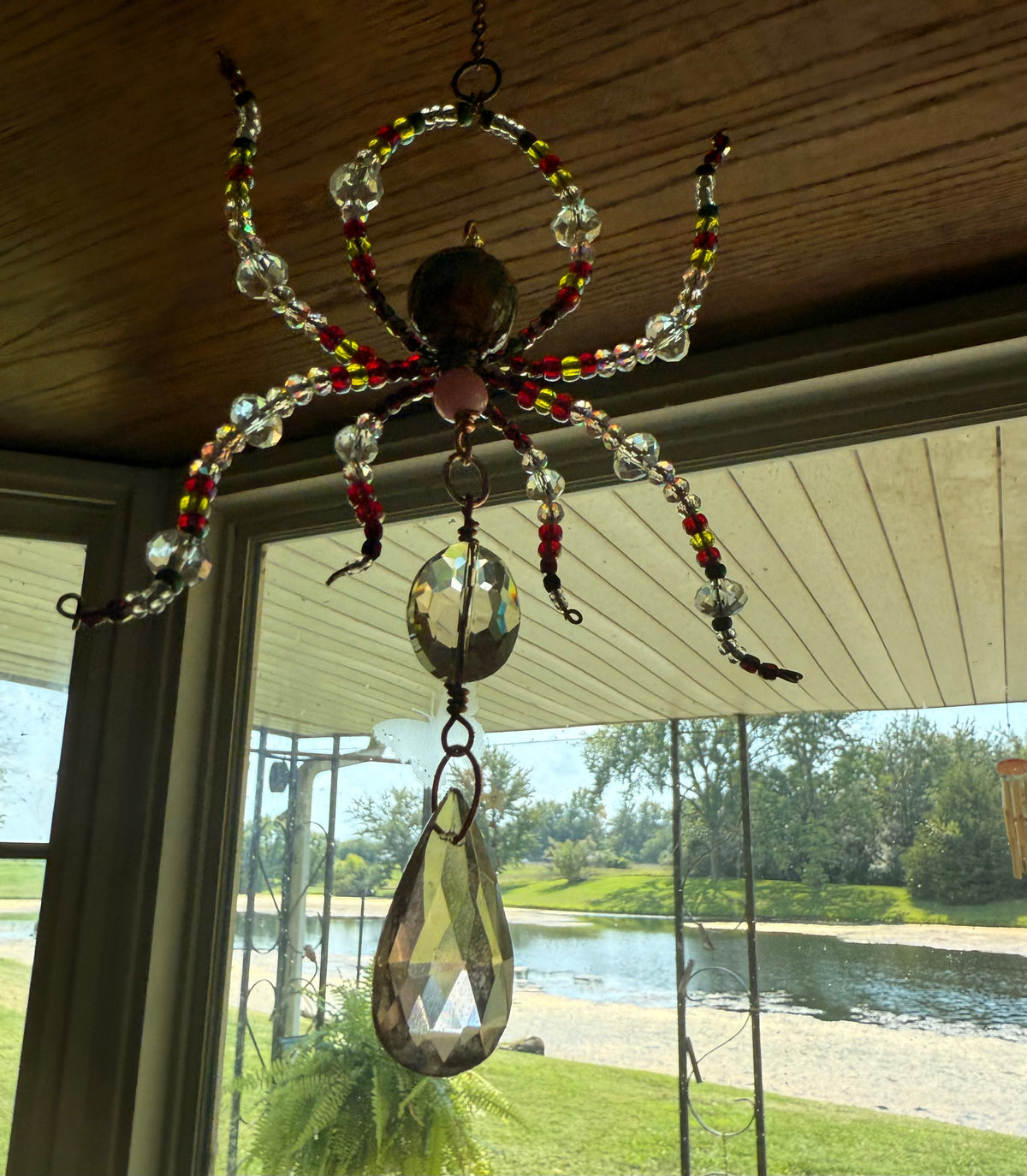Sophia, The Handcrafted Beaded Spider Sun Catcher