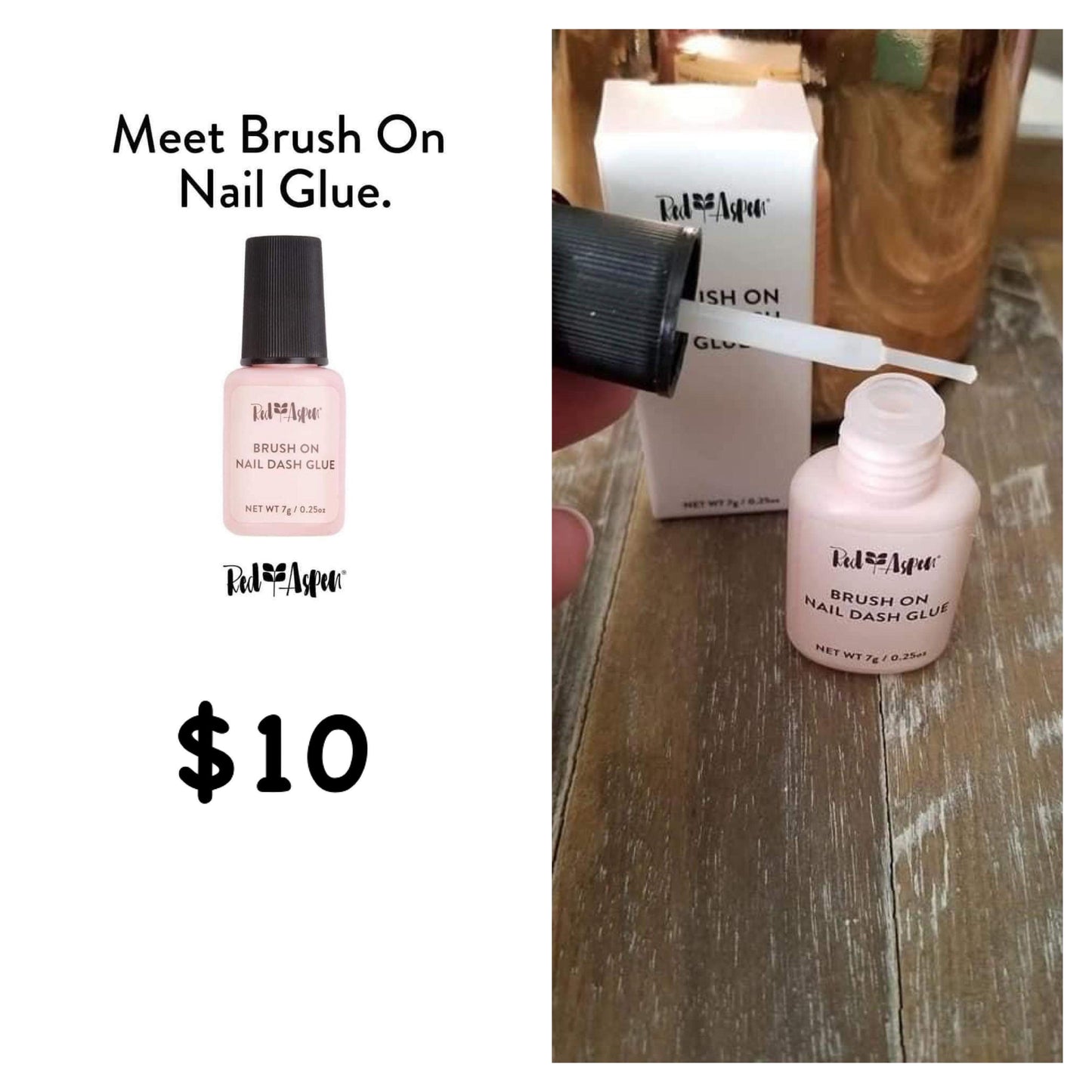 Brush On Nail Glue (recommended)