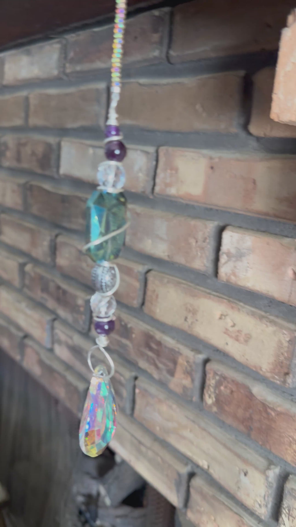 Amethyst and Crystal Sun Catcher