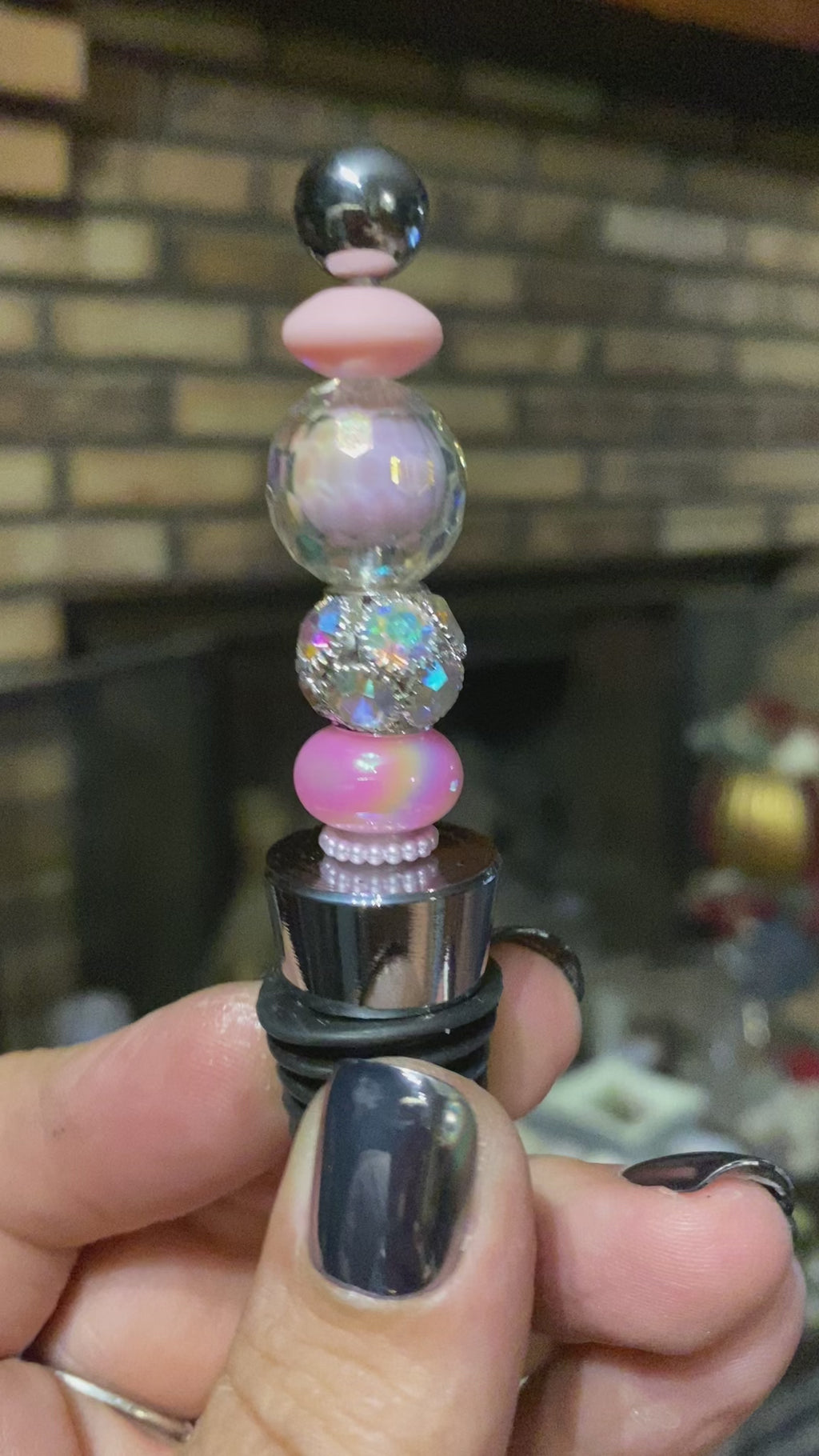 Bottle Stopper in Pink
