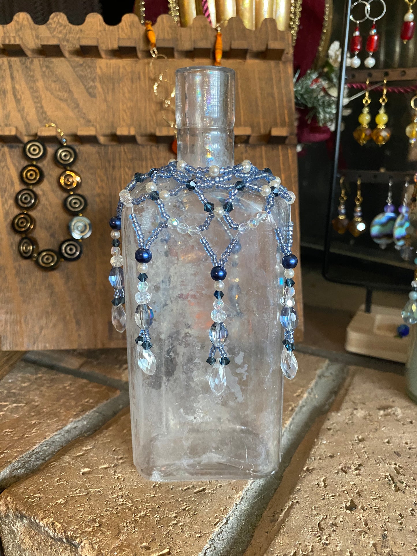 Crystal Blue Sky Bottle/Bauble Cover