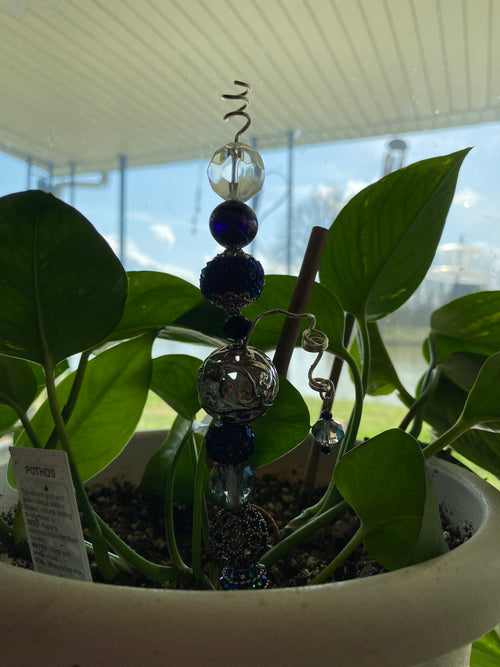 Blue Stacked Plant Stake